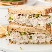 Tuna and Green Olive Sandwich