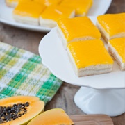 Papaya Cheesecake Bar