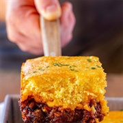 BBQ Beef Cornbread Casserole