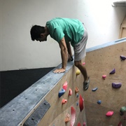 Climb a Topout Boulder
