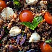 Wild Rice Caprese Salad