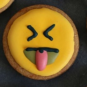 Stuck-Out-Tongue Face Cookie