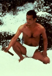 Ken Ogata as Yukio Mishima in "Mishima: A Life in Four Chapters" (1985)