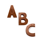 Alphabet Chocolate