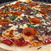 Steak and Pepperoni Pizza Wrap