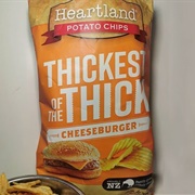 Heartland Potato Chips – Thickest of the Thick – Cheeseburger