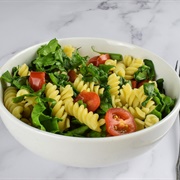 Fusilli Salad With Lettuce &amp; Cherry Tomatoes