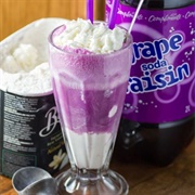 Grape Ice Cream Float