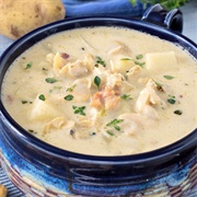New England Clam Chowder in New England, USA