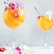 Peach and Apricot Gin Fizz