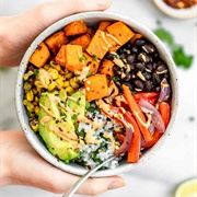 Chargrilled Sweet Potato Burrito Bowl