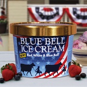 Blue Bell Ice Cream Red, White & Blue Bell Ice Cream