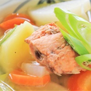 Cep Ohaw (Ainu Salmon & Vegetable Soup)
