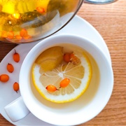 Sea Buckthorn Tea With Ginger and Lemon