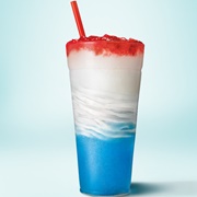 Sonic Red White & Blue Slush Float
