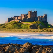 Hill of Bamburgh Castle, Northumberland, England