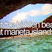 Visit the Hidden Beach at Marieta Island