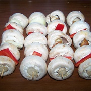 Mushroom & Bell Pepper Skewers
