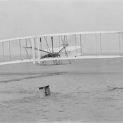 Orville Wright Flies an Aircraft With a Petrol Engine,