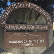 Winnemucca to the Sea Highway Marker