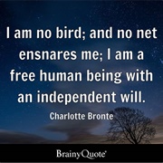 I Am No Bird; and No Net Ensnares Me: I Am a Free Human Being