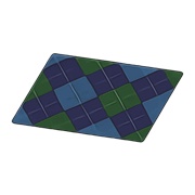 Blue Argyle Rug
