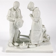 Antique Ceramics From Germany White Bisque Porcelain