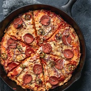 Vegan Pepperoni Pizza