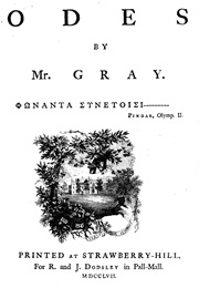 Odes by Mr Gray (Thomas Gray)