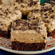 Pumpkin Oreo Mousse Brownies