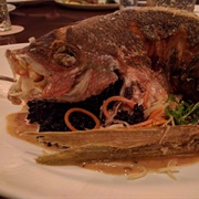 Whole-Fried Sustainable Fish