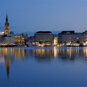 Norderelbe, Hamburg, Germany