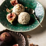 Fig and Walnut Ice Cream