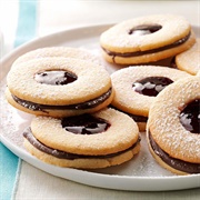 Chocolate Linzer Cookies