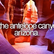 Visit the Antelope Canyon in Arizona