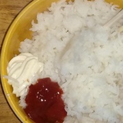 Rice With Ketchup and Mayo