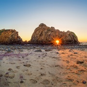 Keyhole Arch at Pfeiffer Beach