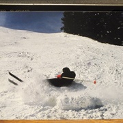 A Falling Skier