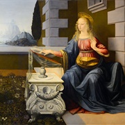 Zwiastowanie - Leonardo Da Vinci (Florencja, Galeria Uffizi)
