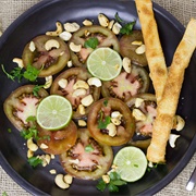Tomato Lime and Cashew Salad