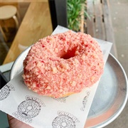 Grumpy Donuts Strawberry Shortcake Donut