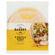White & Wheat Tortilla Wrap
