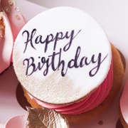 Cupcake With Writing on It