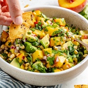 Avocado Peach Mango Salsa