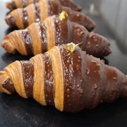 Chocolate Dipped + Filled Croissant