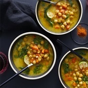 Chickpea Spinach Soup