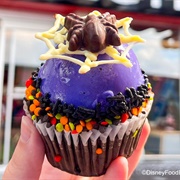 Dark Chocolate Halloween Cupcake