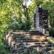 Franklin Park's Overlook Shelter Ruins