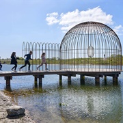 Cage and Mirror Af Jeppe Hein
