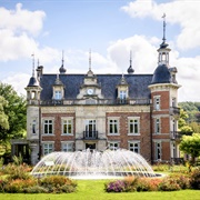 Ingang Kasteel En Ingang Provinciedomein Huizingen